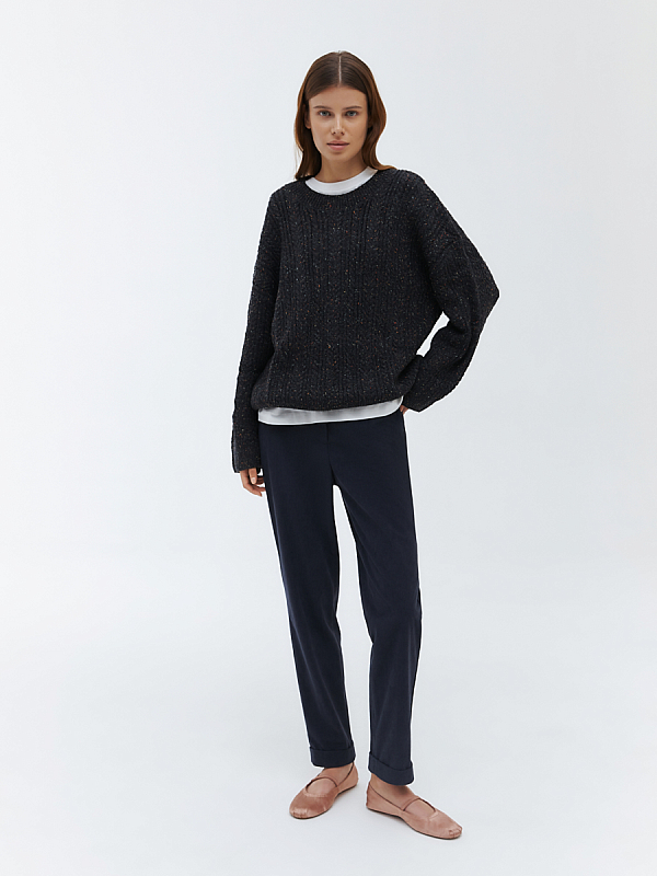 Свободные вельветовые штаны