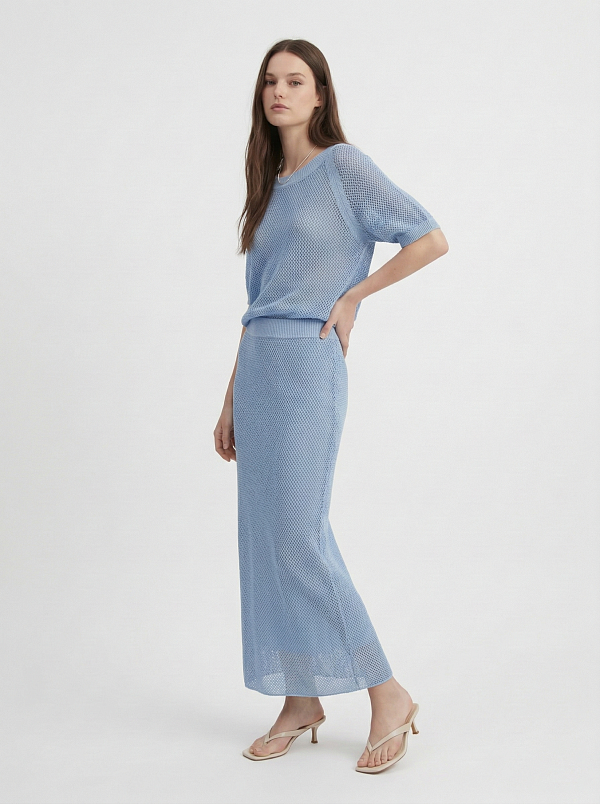 Юбка вязаная трикотажная