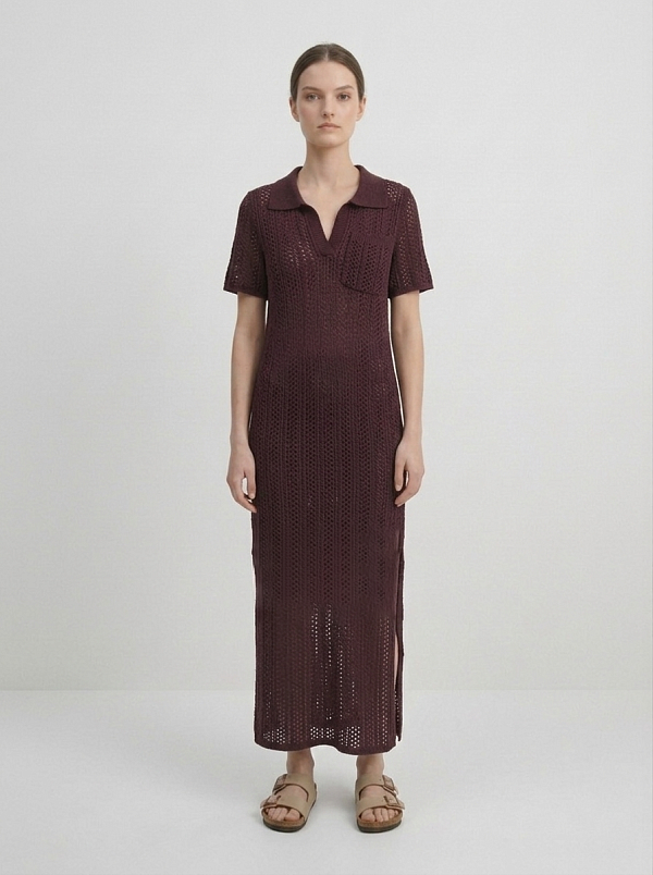 Платье вязаное трикотажное