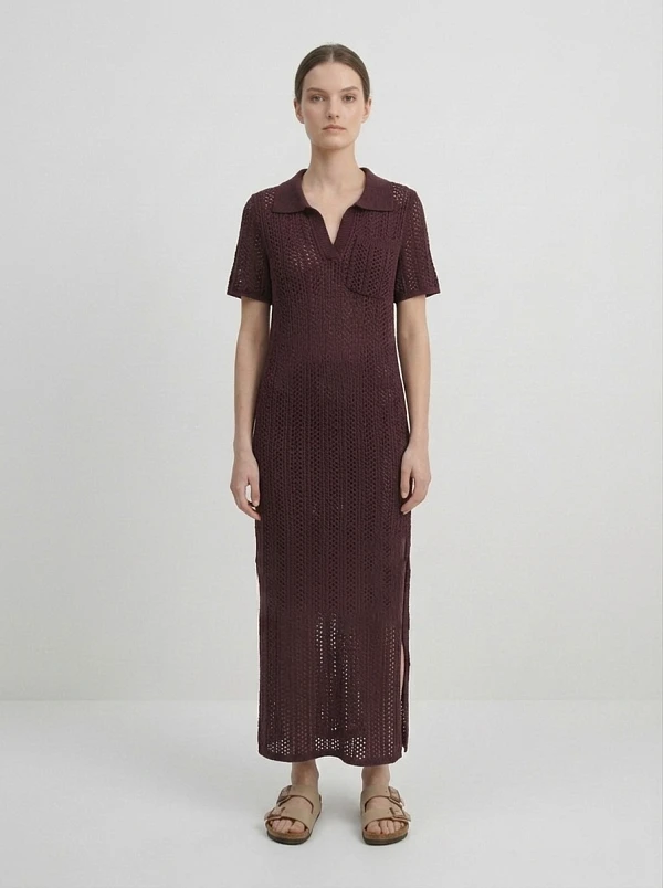 Платье вязаное трикотажное