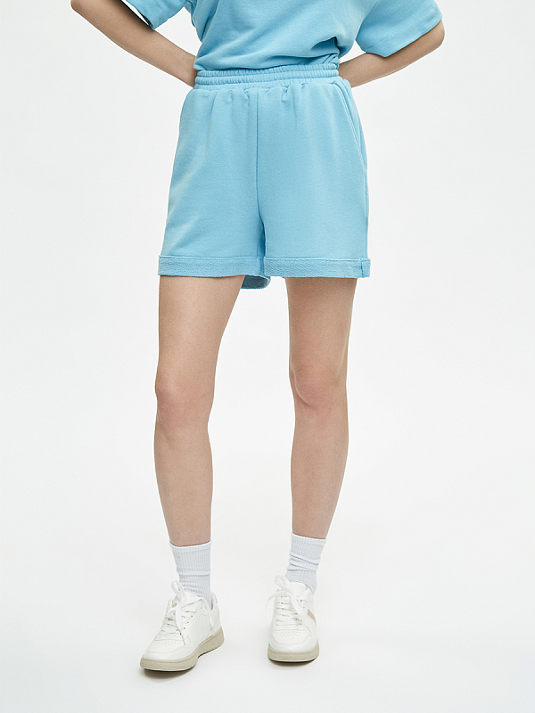 Шорты из смесового хлопка