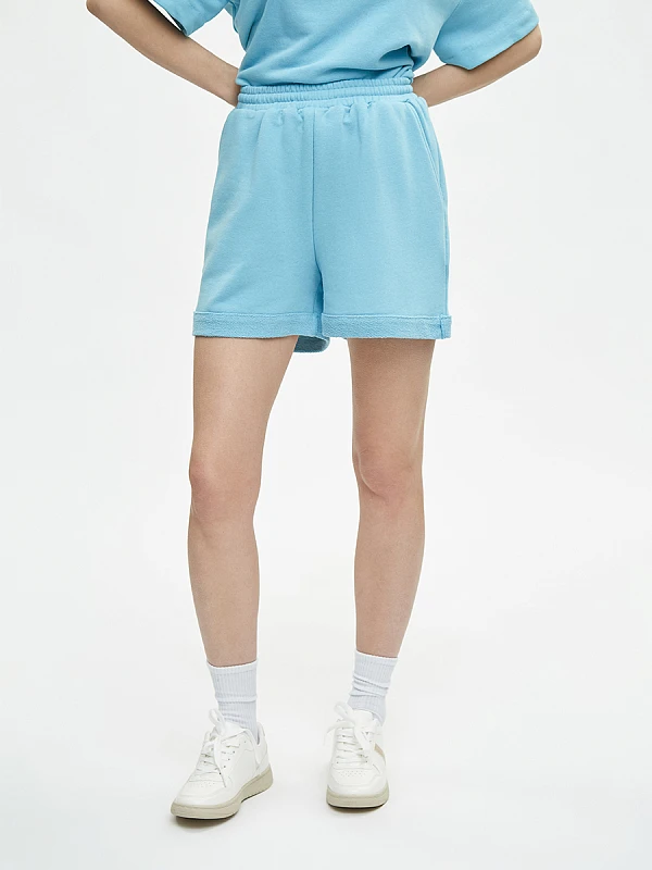 Шорты из смесового хлопка