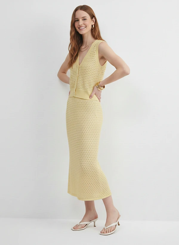 Юбка вязаная трикотажная