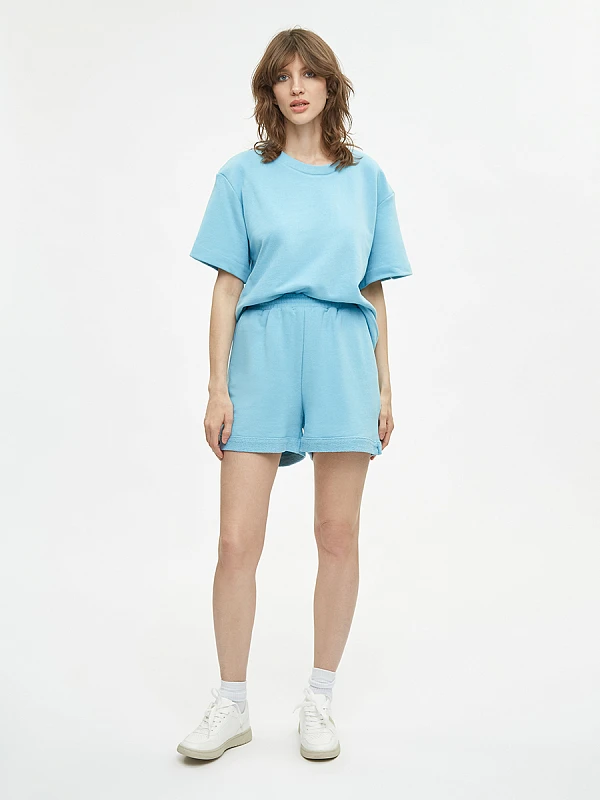 Шорты из смесового хлопка