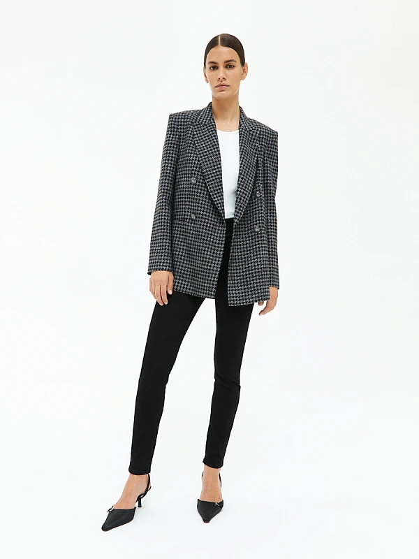 Скинни джинсы на высокой посадке