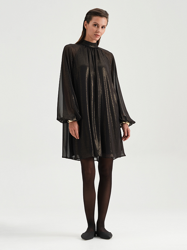 Вечернее платье с сеткой