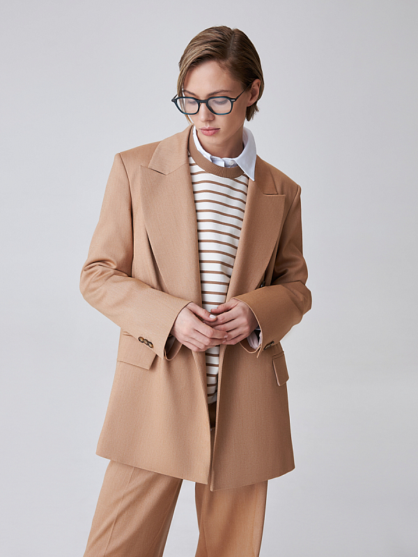 Двубортный oversize жакет
