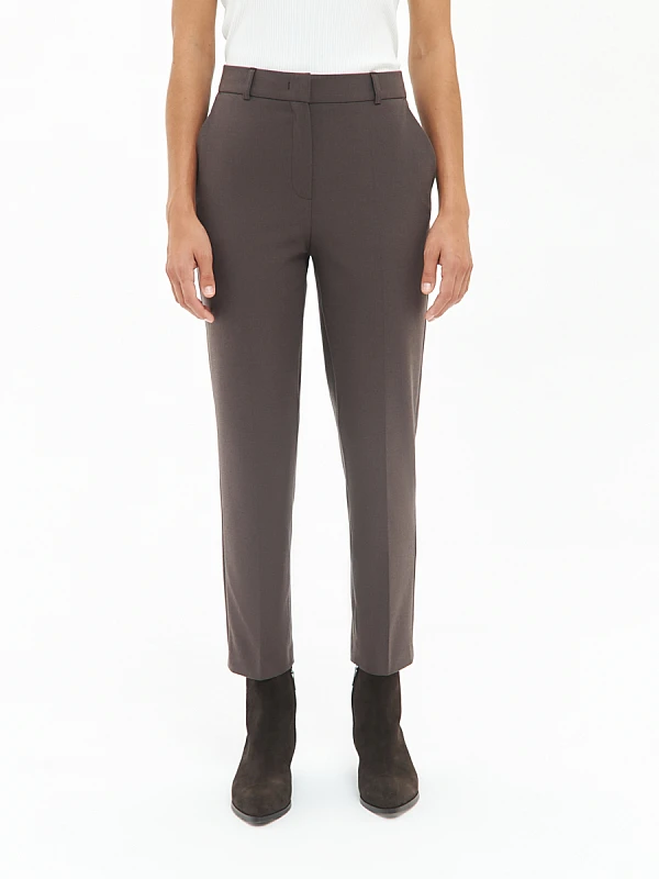 Укороченные брюки со стрелками