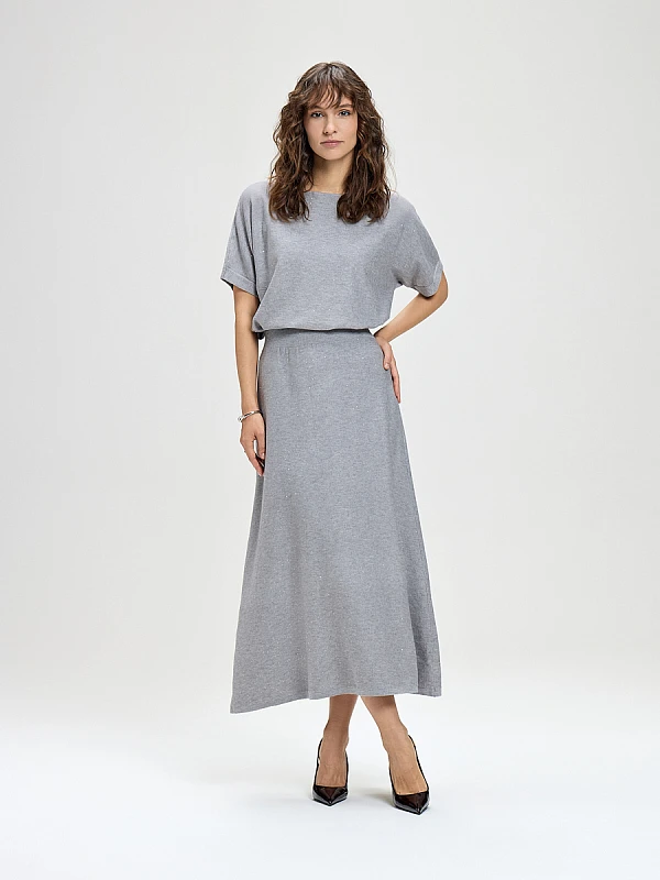 Юбка вязаная трикотажная