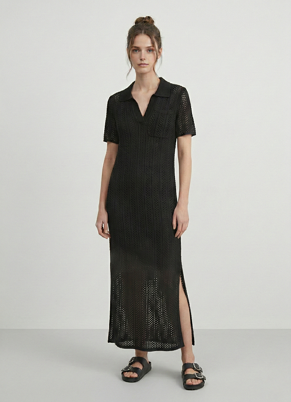 Платье вязаное трикотажное