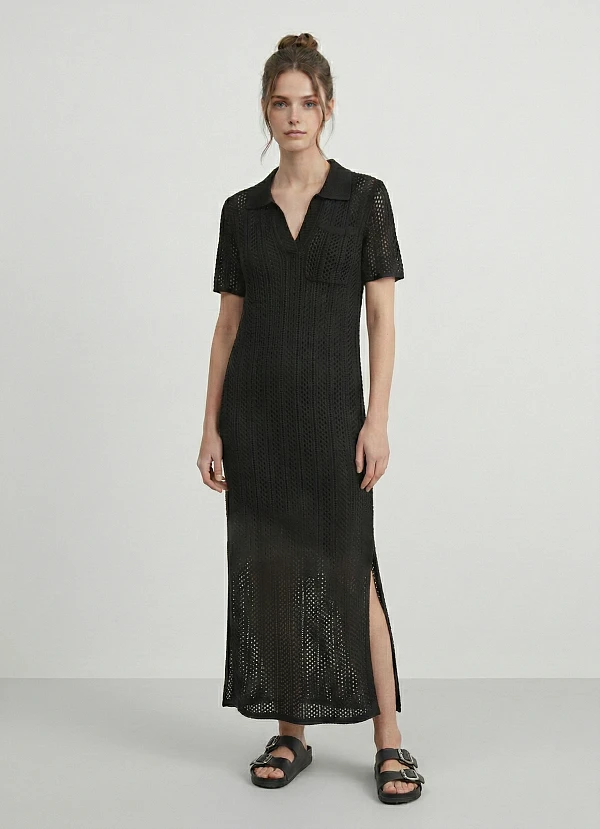 Платье вязаное трикотажное