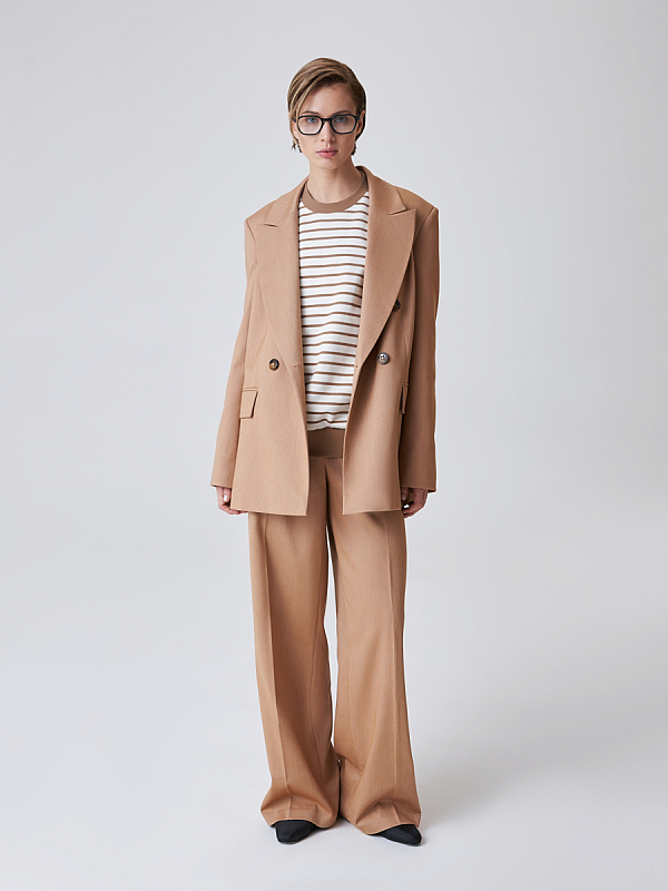 Двубортный oversize жакет