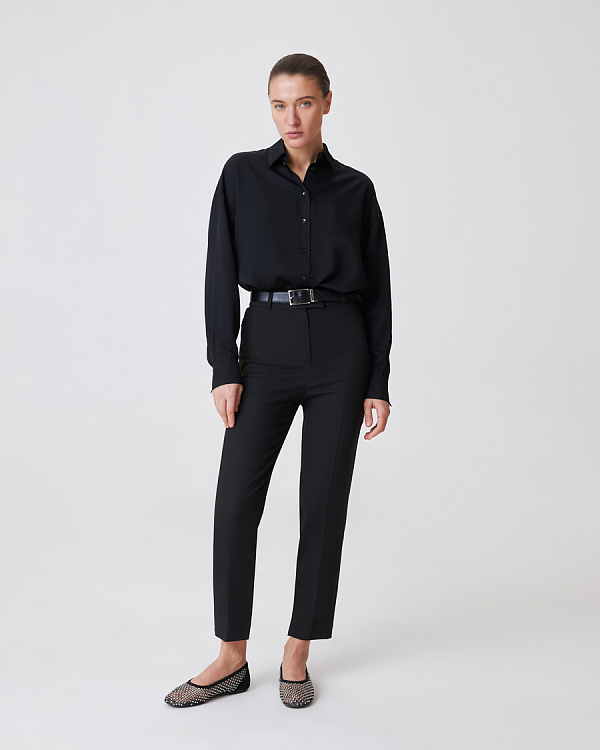 Укороченные брюки со стрелками