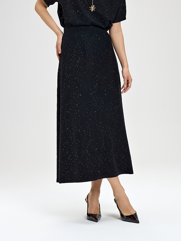 Юбка вязаная трикотажная