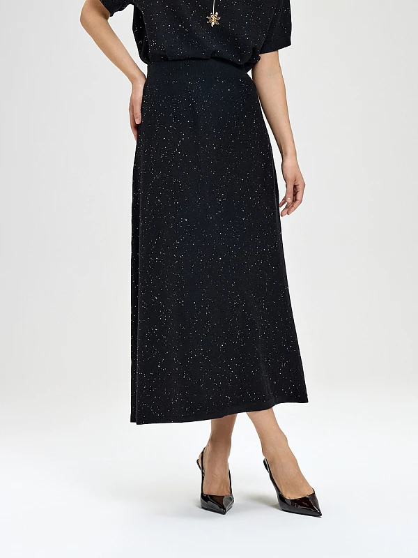 Юбка вязаная трикотажная