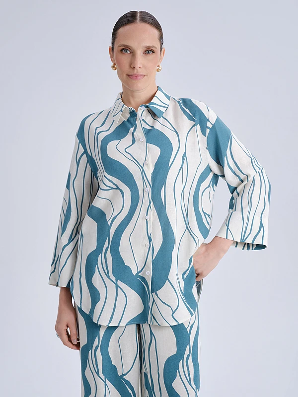 Рубашка прямого кроя