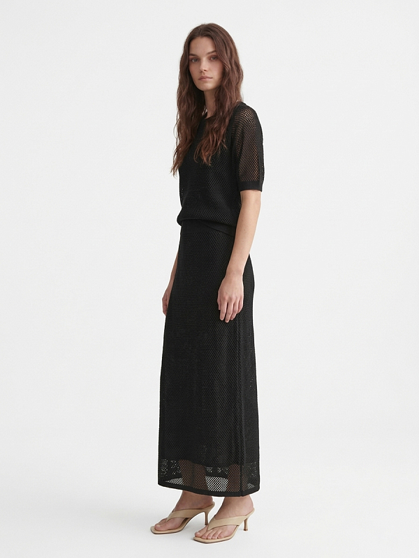 Юбка вязаная трикотажная