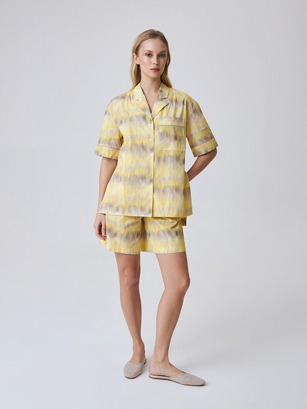 Свободная рубашка с принтом