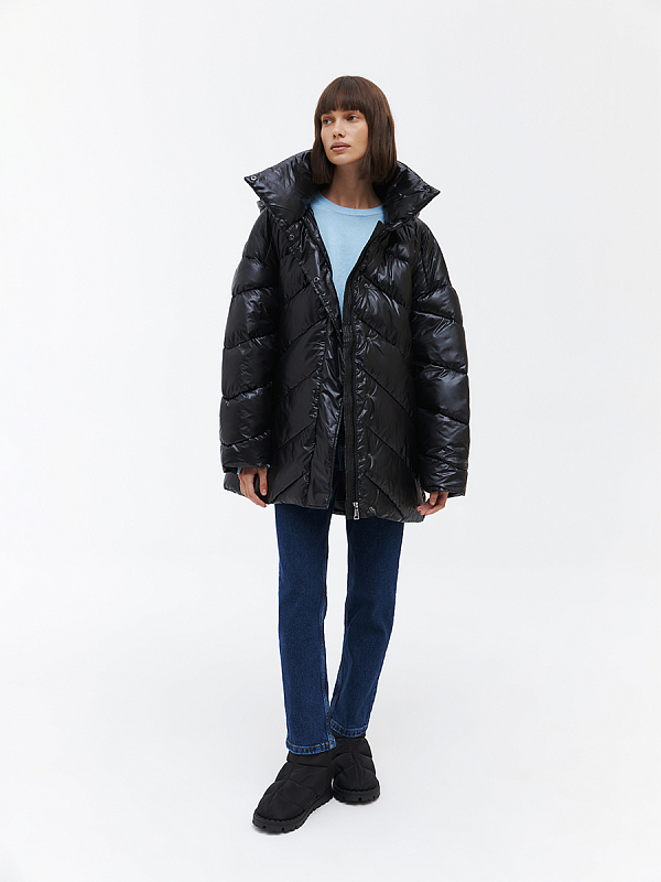 Стеганая oversize куртка Стеганая oversize куртка