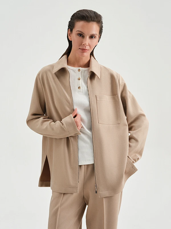 Рубашка на молнии