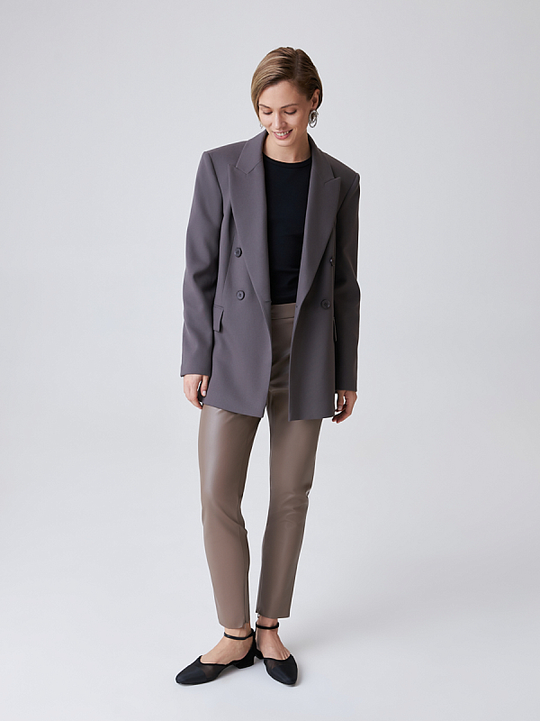 Двубортный oversize жакет