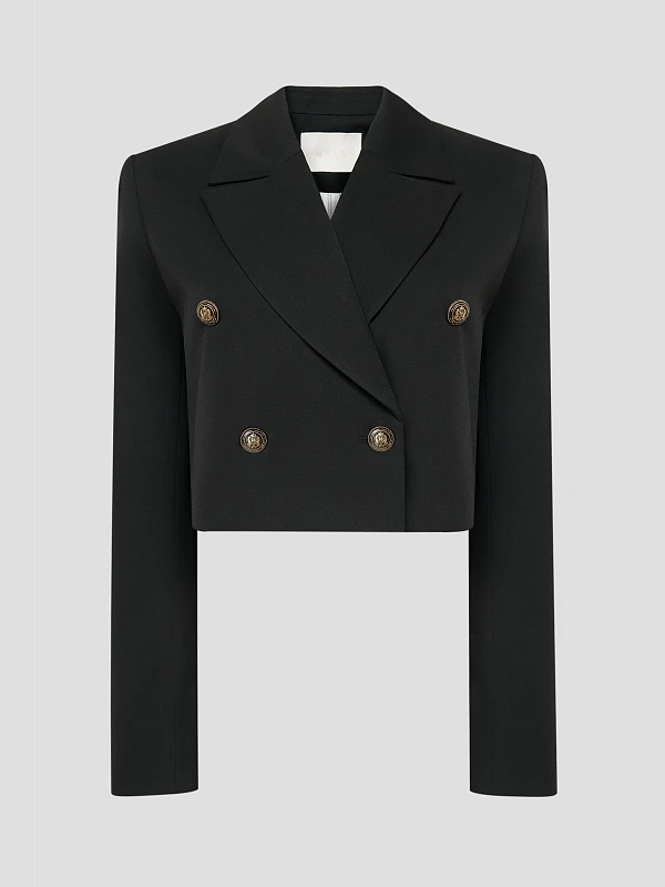 Жакет двубортный укороченный