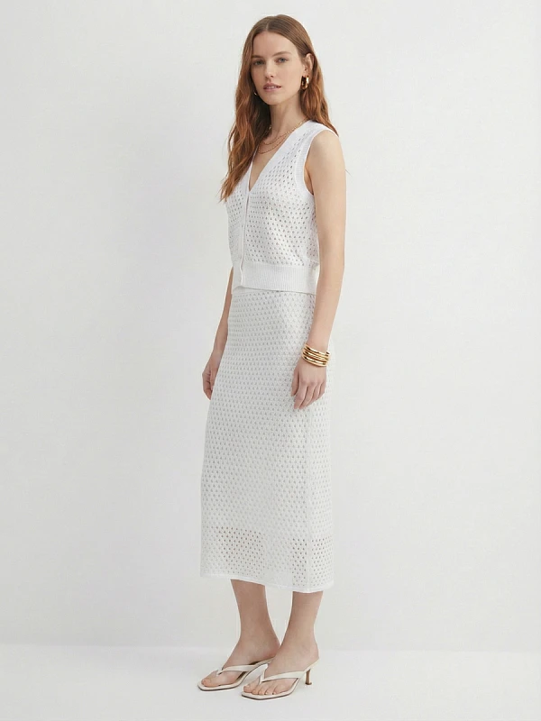 Юбка вязаная трикотажная