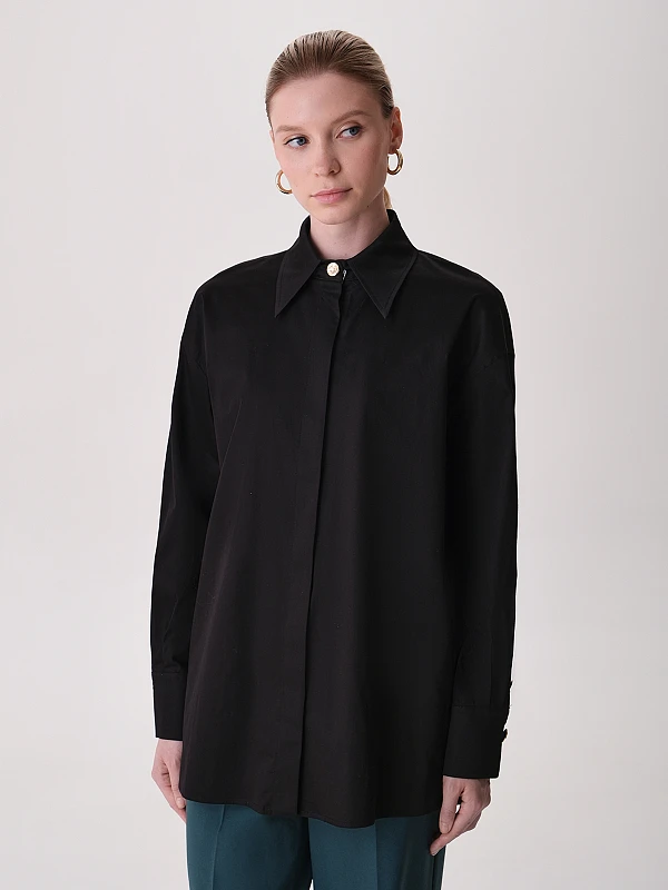 Прямая свободная рубашка