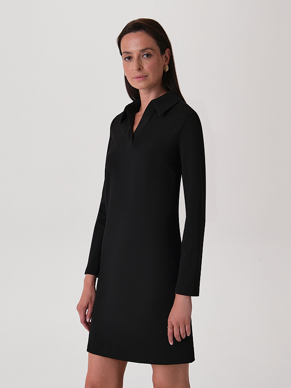 Платье мини с длинным рукавом