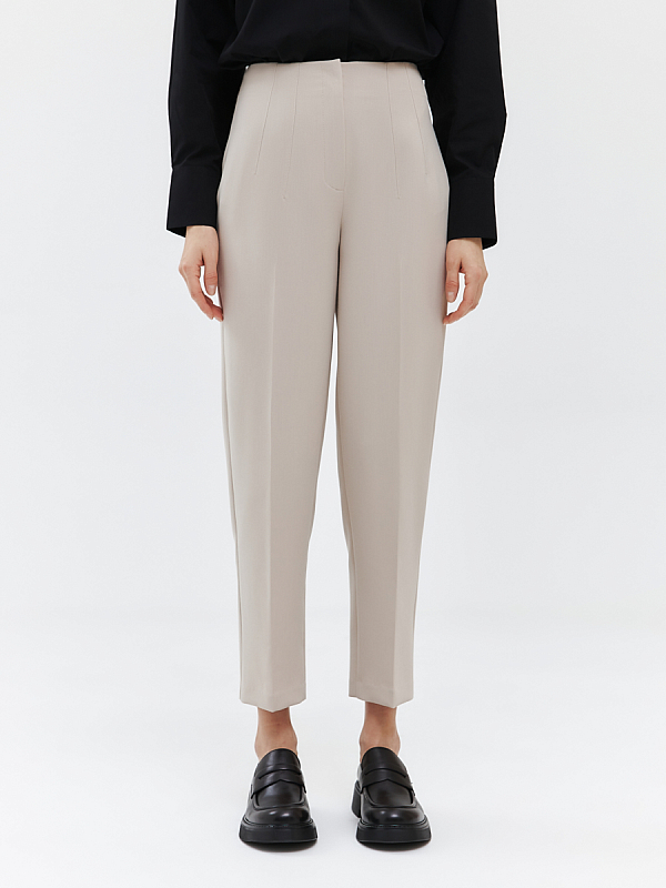 Укороченные брюки со стрелками