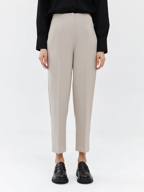 Укороченные брюки со стрелками