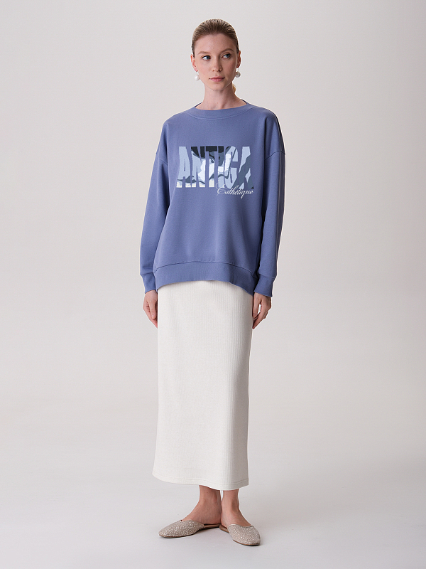 Oversize свитшот с принтом Oversize свитшот с принтом