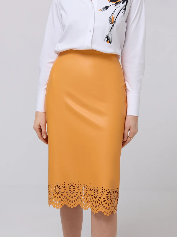 Юбка-карадаш из экокожи Юбка-карадаш из экокожи