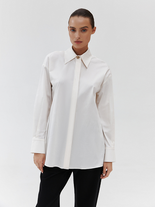 Прямая свободная рубашка