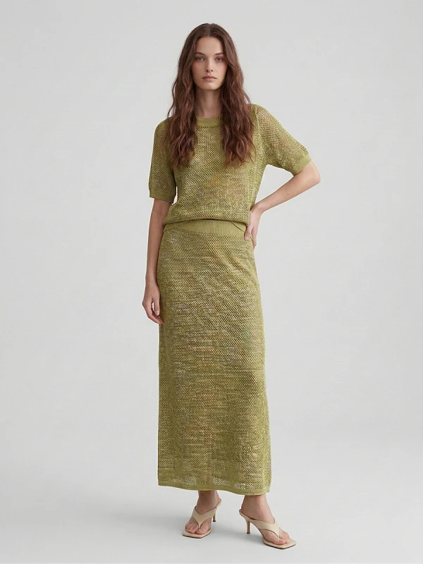 Юбка вязаная трикотажная