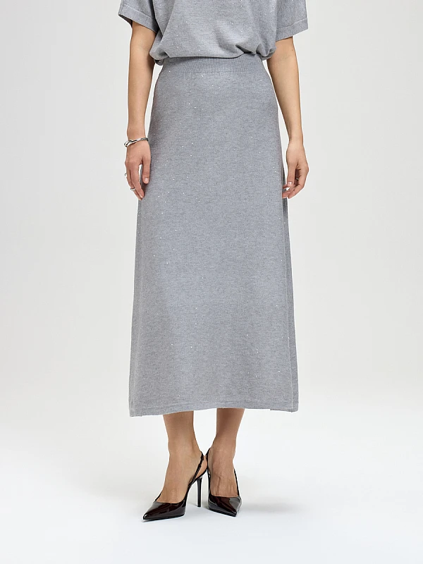 Юбка вязаная трикотажная