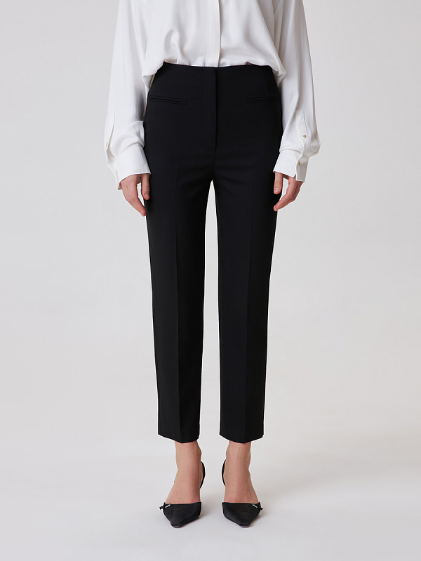 Укороченные брюки со стрелками