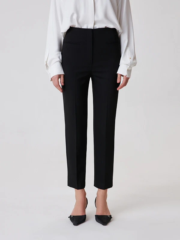 Укороченные брюки со стрелками