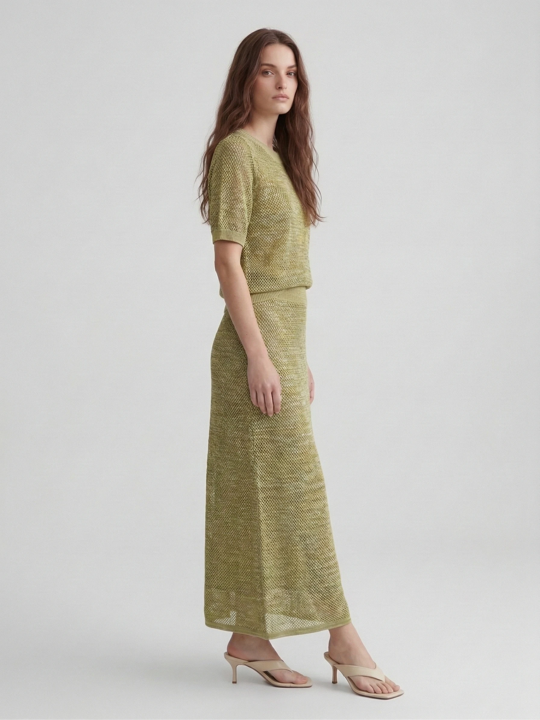 Юбка вязаная трикотажная