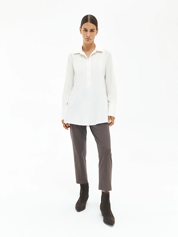 Укороченные брюки со стрелками