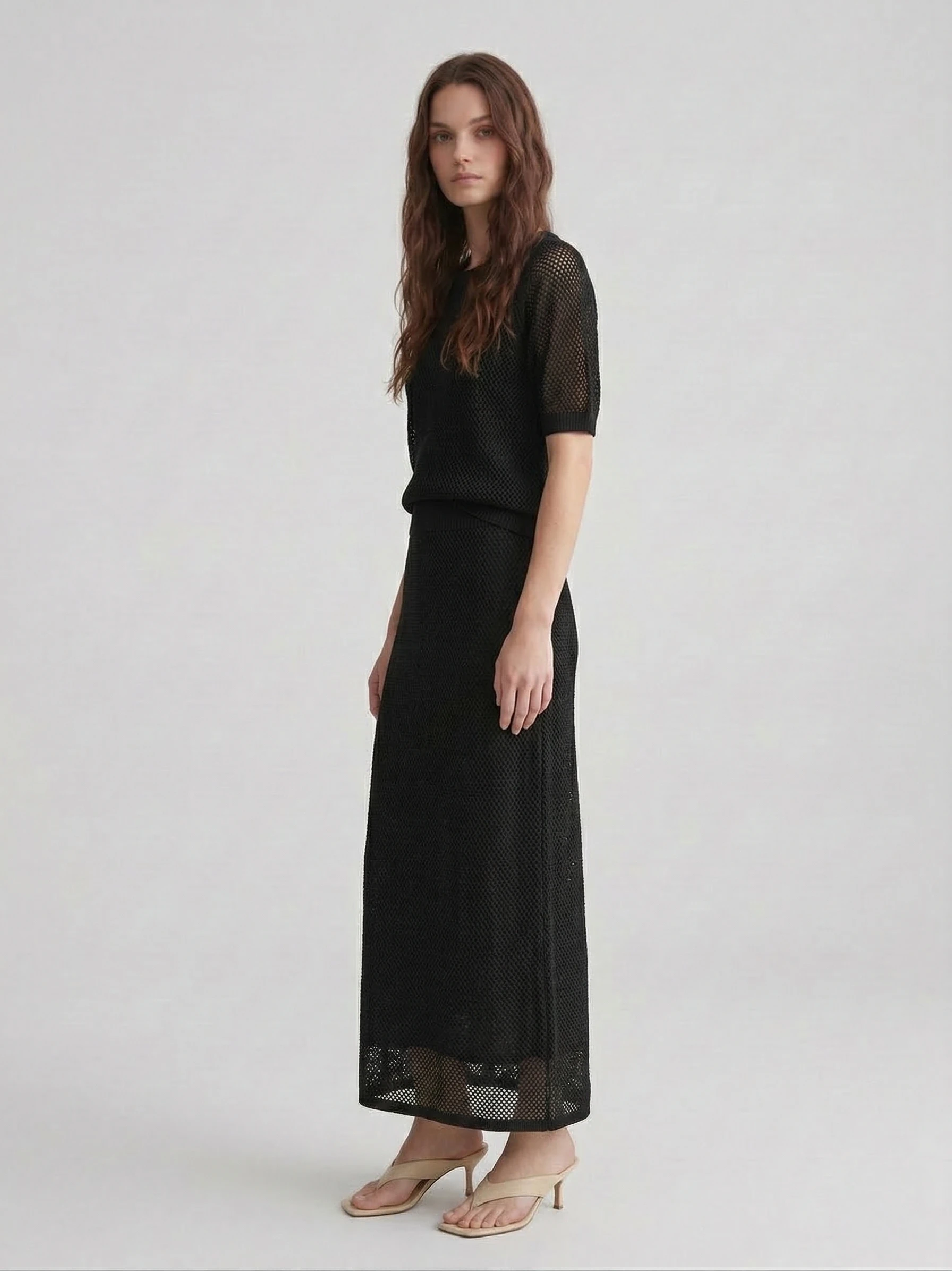 Юбка вязаная трикотажная